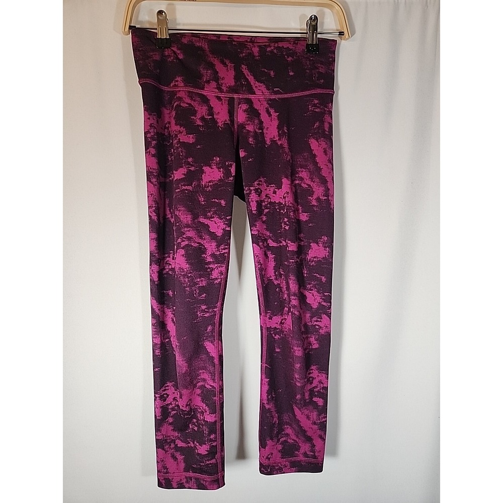 LULULEMON Wunder Under Crop‎ III Breezie Regal Plum Athleisure Yoga Womens 4